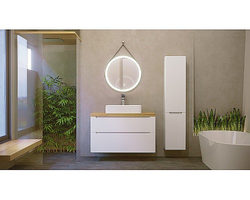 Зеркало Jorno Wood 50 Wood.02.50/ТК с подсветкой с бесконтактным выключателем