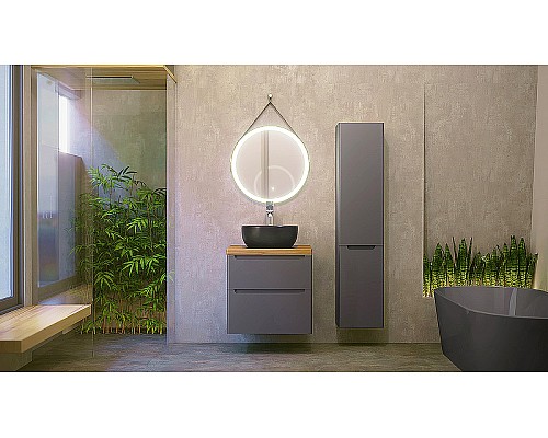 Зеркало Jorno Wood 50 Wood.02.50/ТК с подсветкой с бесконтактным выключателем