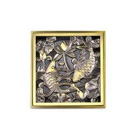 Решетка Bronze de luxe «Рыбы» для трапа viega