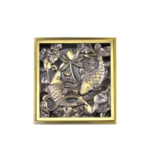Решетка Bronze de luxe «Рыбы» для трапа viega