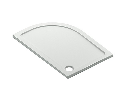 Акриловый поддон для душа Bas Раунд 120х80 L ПН00069 Белый