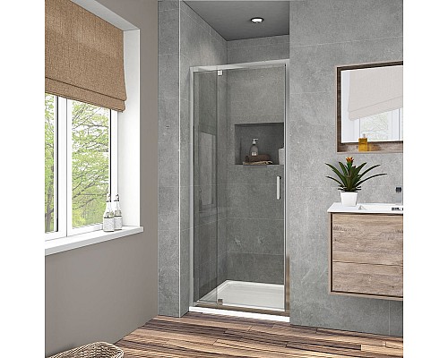 Душевая дверь Vincea Intra 100 VDP-1I9010CL профиль Хром стекло прозрачное