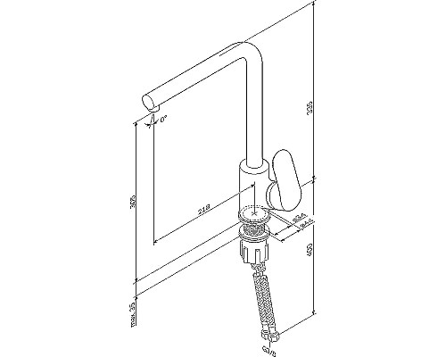 Смеситель для кухни AM.PM Like F8005011 Сатин