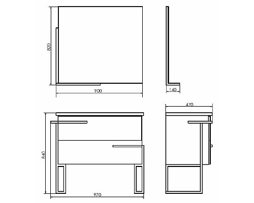 Шкаф полупенал Comforty Дюссельдорф 35М 00004148024 подвесной Дуб дымчатый