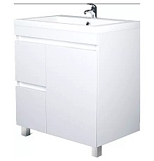 Тумба под раковину 1MarKa Cube 75Н У79532 Белый глянец