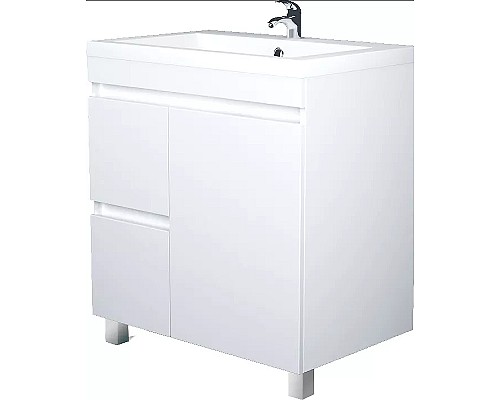Тумба под раковину 1MarKa Cube 75Н У79532 Белый глянец