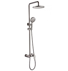 Стойка для душа со смесителем Boheme Spectre Nickel Brush