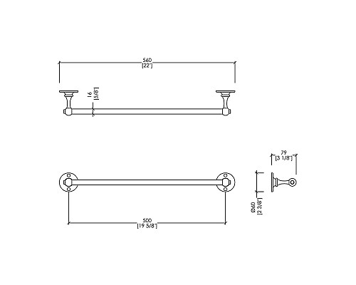 Полотенцедержатель Devon&Devon Cavendish WM08CR Хром