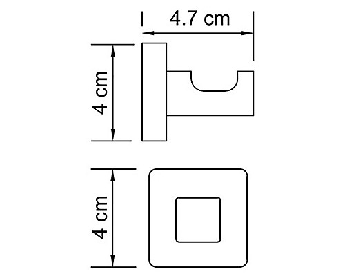 Крючок WasserKRAFT Dill K-3923 Хром