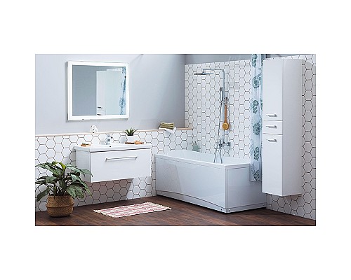 Тумба под раковину Dreja Big Inn 65 77.0201W подвесная Белый глянец