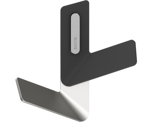 Двойной крючок Sonia Flama 188444 Черный матовый Металл