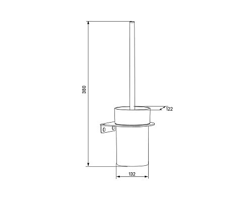 Ершик для унитаза Iddis NOAWTG0i47 Белый матовый