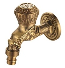 Кран для одного типа воды Bronze de Luxe Бронза с насадкой для шланга