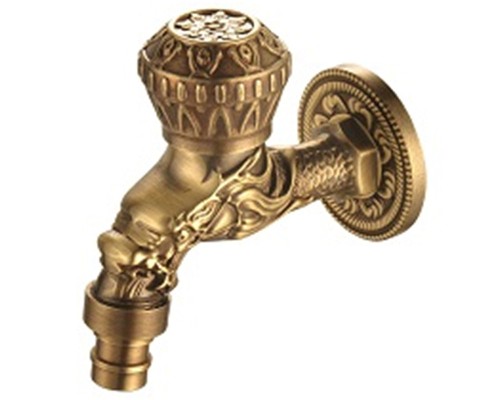 Кран для одного типа воды Bronze de Luxe Бронза с насадкой для шланга