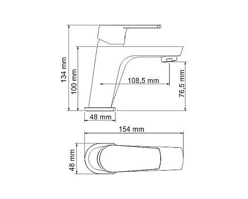 Смеситель для умывальника WasserKRAFT 6103