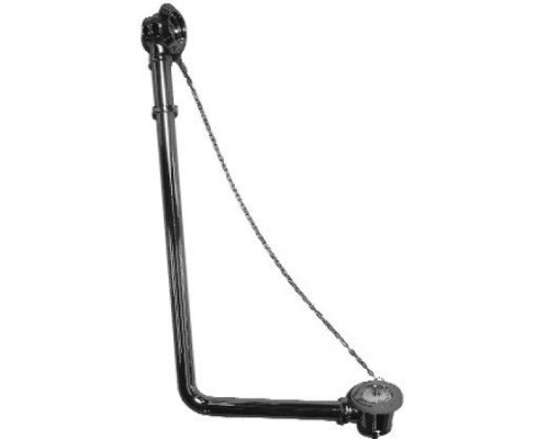 Слив-перелив Devon&Devon SFD1058SCR с пробкой на цепочке Хром