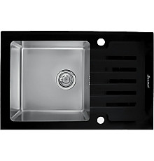 Кухонная мойка Seaman Eco Glass SMG-780B.B Нержавеющая сталь