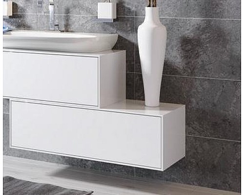 Тумба под раковину Aqwella Genesis GEN0310W подвесная