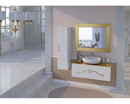 Шкаф пенал Bellezza Римини 35 L 4629504182010 подвесной Белый