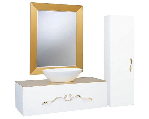 Шкаф пенал Bellezza Римини 35 L 4629504182010 подвесной Белый