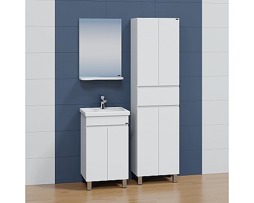 Шкаф пенал СанТа Марс 50 Белый