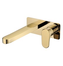 Смеситель для умывальника из стены Boheme Spectre Gold