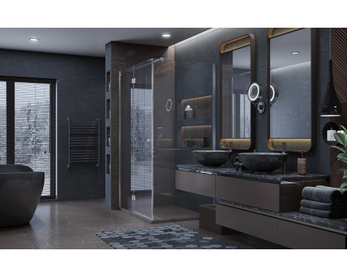 Душевой уголок Ambassador Diamond 120х80 12011107L профиль Хром стекло прозрачное