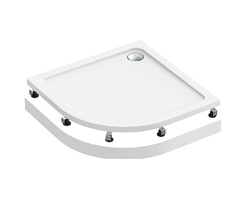 Акриловый поддон для душа Bas Раунд 100х100 ПН00068 Белый