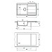 Кухонная мойка Lemark Imandra 840 9910031 Антрацит