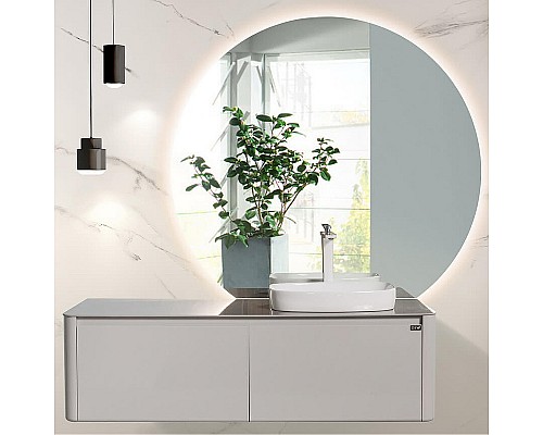 Комплект мебели для ванной Black&White Universe R 9151401 подвесной Серый