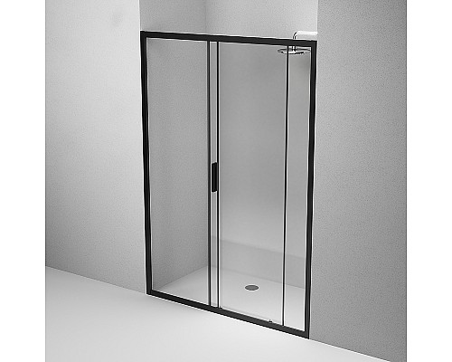Душевая дверь AM.PM Gem 140 W90G-140-1-195BT профиль Черный матовый стекло прозрачное
