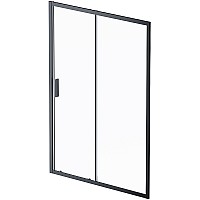 Душевая дверь AM.PM Gem 140 W90G-140-1-195BT профиль Черный матовый стекло прозрачное