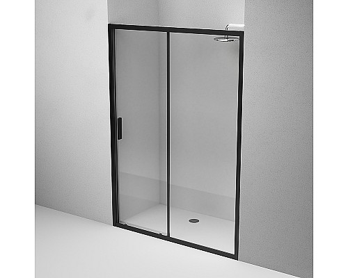 Душевая дверь AM.PM Gem 140 W90G-140-1-195BT профиль Черный матовый стекло прозрачное