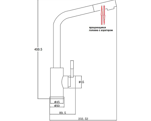 Смеситель для кухни ZorG Steel Hammer SH 5161 INOX Нержавеющая сталь