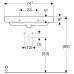 Раковина 74.7 см GEBERIT Smyle Squar 500.249.01.1