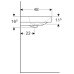 Раковина 74.7 см GEBERIT Smyle Squar 500.249.01.1