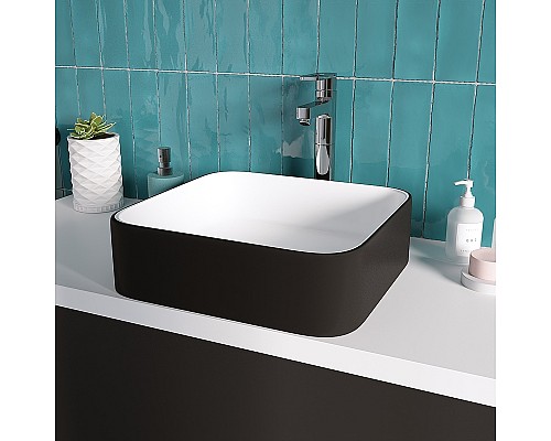 Раковина-чаша Grossman 40 GR-4042BW Белая Черная