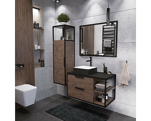 Раковина-чаша Grossman 40 GR-4042BW Белая Черная