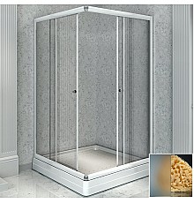 Душевой уголок Radomir 90x90 1-09-1-0-0-1181 профиль Белый стекло матовое