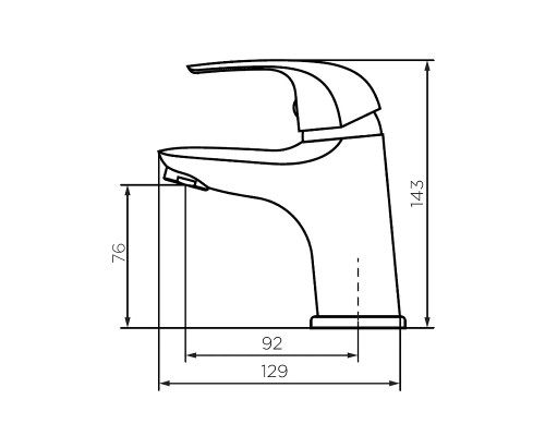 Смеситель для раковины Dorff Stark D1100210 Хром