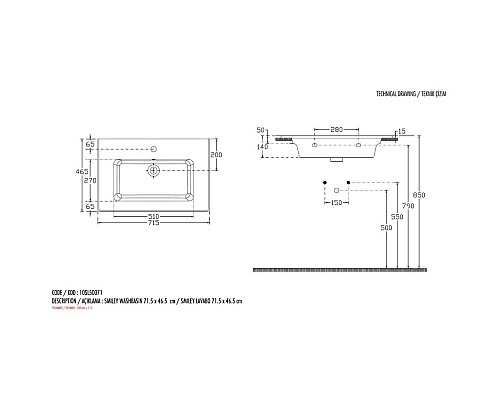 Раковина Allen Brau Fantasy 71 4.11011.20 Белая
