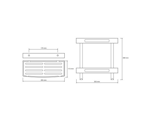 Двойная Полочка для мыла - мыльница Bemeta 102308241