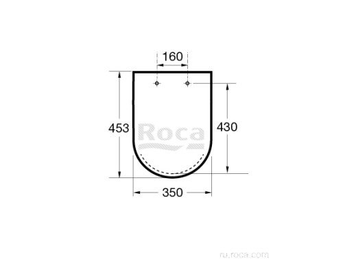 Крышка для чаши Roca The Gap Round Supralit, Soft Close 801D12001