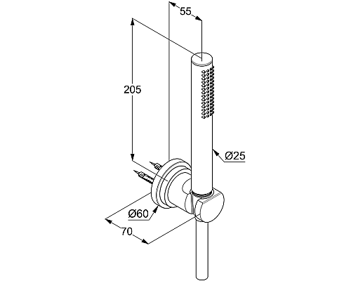 Душевой гарнитур Kludi Nova Fonte 2085005-25 Хром