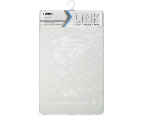 Коврик для ванной Fixsen Link белый 50х80. FX-5002W