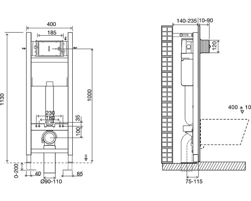 Комплект унитаза Jacob Delafon Modern Life E21774RU-00 с сиденьем Микролифт