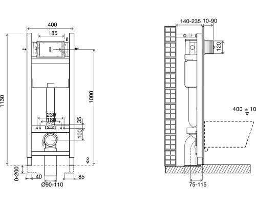 Комплект унитаза Jacob Delafon Modern Life E21774RU-00 с сиденьем Микролифт