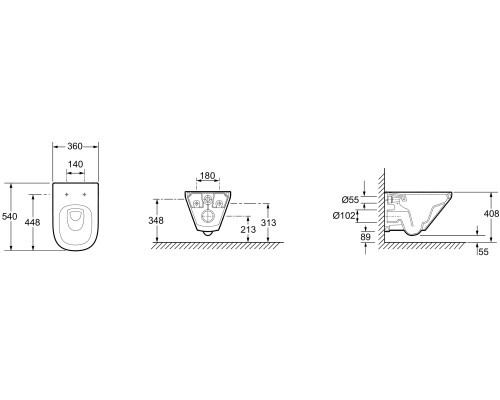 Комплект унитаза Jacob Delafon Modern Life E21774RU-00 с сиденьем Микролифт