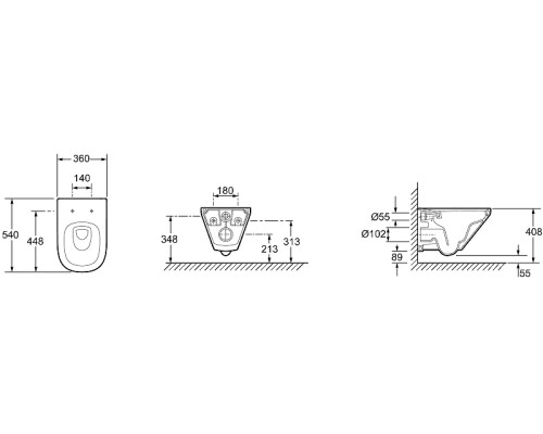 Комплект унитаза Jacob Delafon Modern Life E21774RU-00 с сиденьем Микролифт