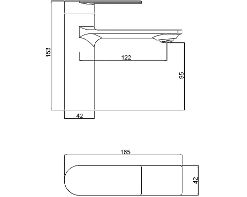 Смеситель для раковины Orange Berni M09-021cr Хром